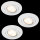 3er LED Einbauleuchten 3x6,5W GU10 Wei&szlig; Einbaulampen Deckeneinbaulampen 110mm