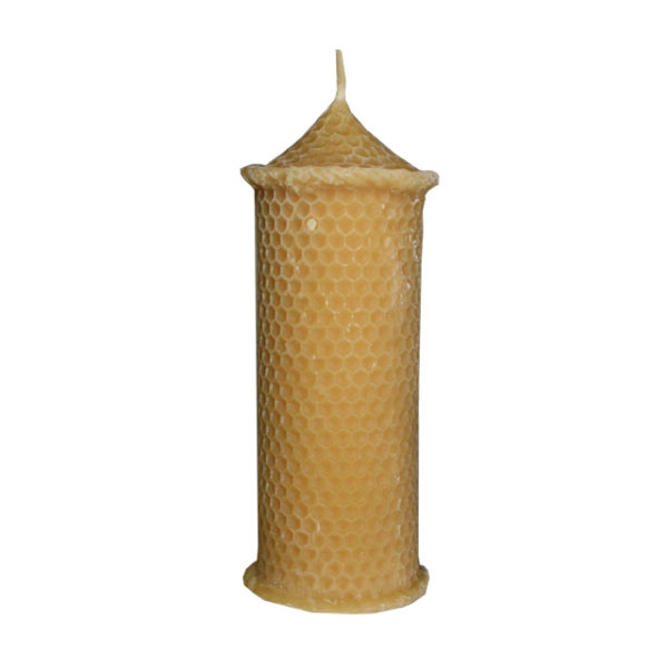 Kerze 100% Bienenwachs Handarbeit Waben 0,25kg Ø 60mm 150mm