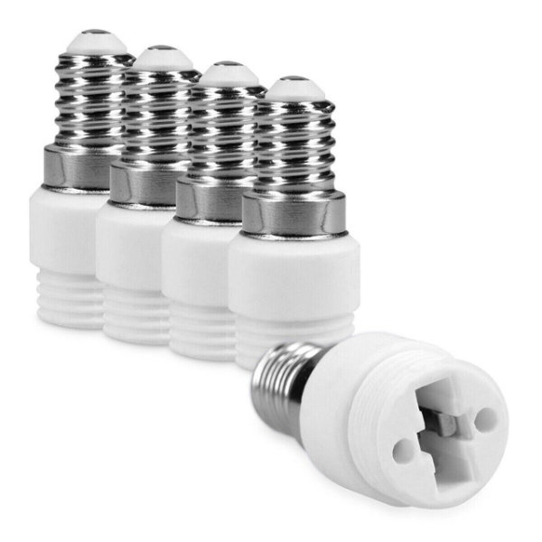 5 x Adapter für Glühbirnen oder LED G9 - E14 mit Gewinde für Lampenglas