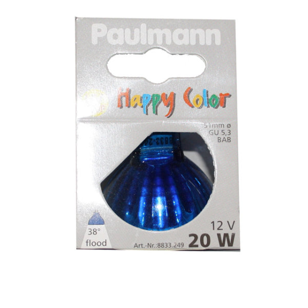 RARITÄT Paulmann Happy Color Blau 12V Halogen 51mm Gu5,3 20W dimmbar
