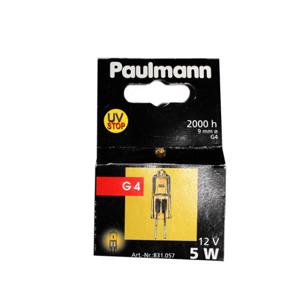 Paulmann  GOLDLICHT 5W 12V Halogen Deco Lampe Birne G4 Stiftsockel Gold dimmbar
