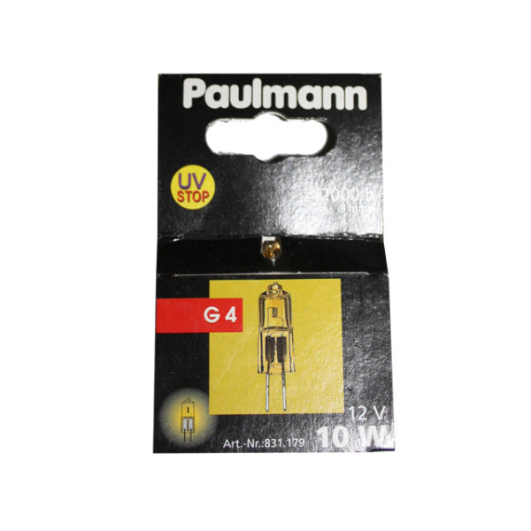 Paulmann GOLDLICHT 10W 12V Halogen Deco Lampe Birne G4 Stiftsockel Gold dimmbar