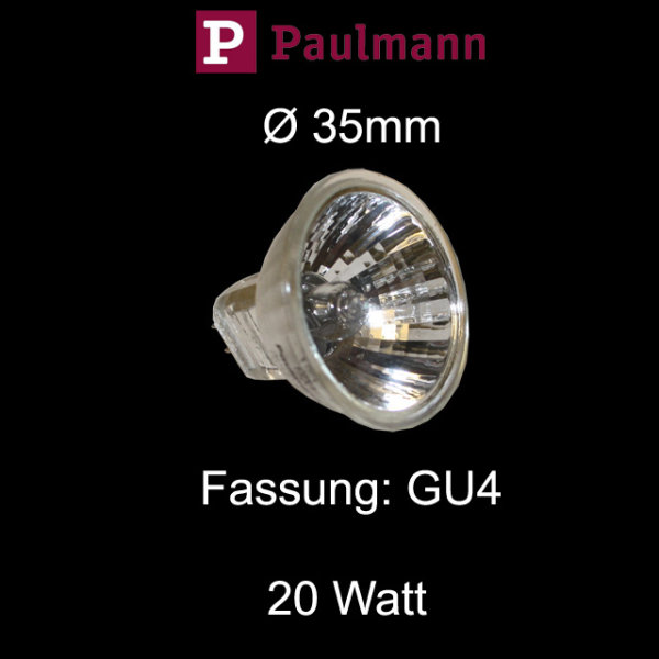 Paulmann 822.21  kleine mini Halogen Reflektor Birne Ø 35mm 20W dimmbar 12V GU4