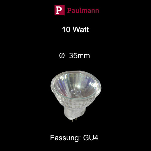 Paulmann Halogen Reflektor 10W GU4 12V MR11 warmweiß dimmbar flood 30°