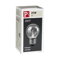 Paulmann Glühbirne Tropfen 25W E27 Klar...