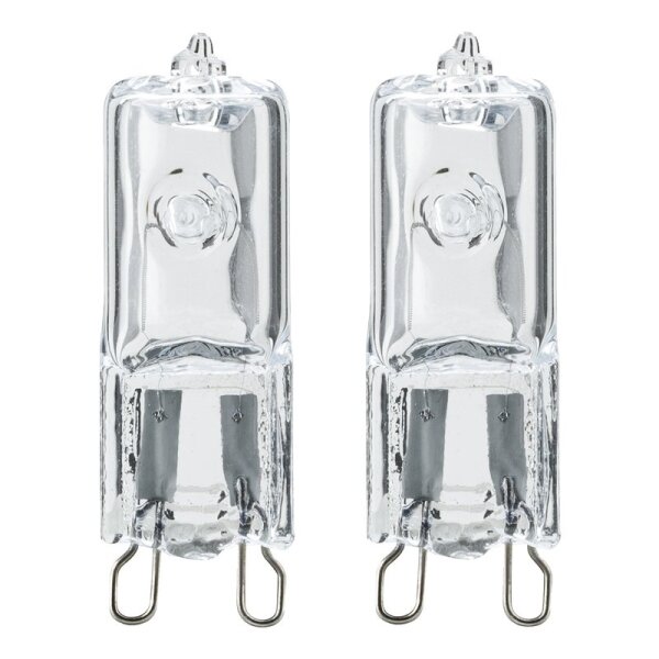 2 x Paulmann 20W Halogen Birnen 230V Stiftsockel  G9 klar  warmweiß dimmbar