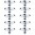 Paulmann Nice Price 3325 Halogen Einbauleuchten Set Sternenhimmel 10er Set Chrom
