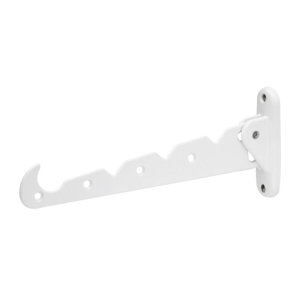 Metafranc Aluminium Klapphaken weiß 290mm Kleiderlüfter 1-110W