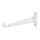 Metafranc Aluminium Klapphaken weiß 290mm Kleiderlüfter 1-110W
