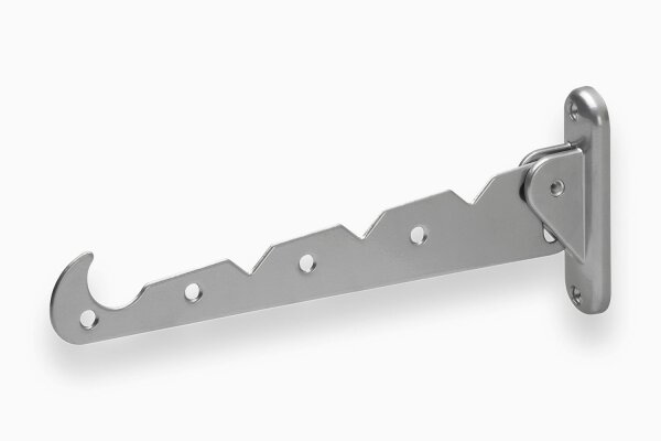 Metafranc Aluminium Klapphaken silber 290mm Kleiderlüfter 1-110S