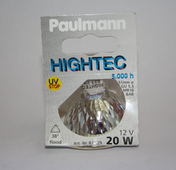 RARITÄT Paulmann Halogen Hightec MR16 Hightec 20W GU5,3 Silber 5000h dimmbar 38°