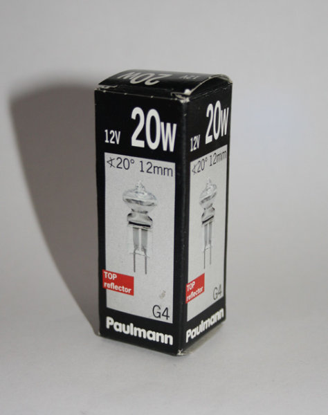 Paulmann Halogen Stiftsockellampe Axial 20W G4 12V mini Reflektor dimmbar 20°