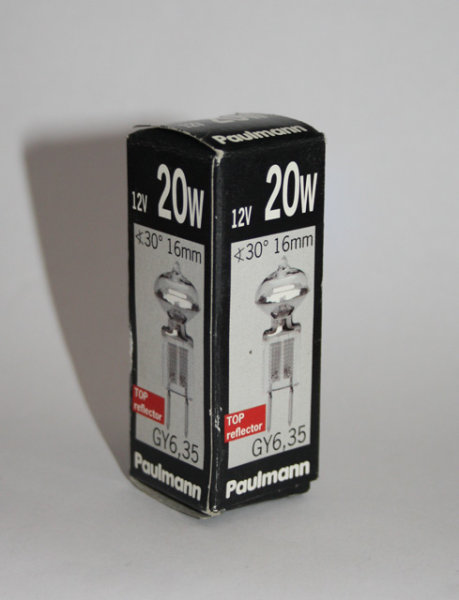 Paulmann Halogen Stiftsockellampe Axial 20W GY6,35 12V mini Reflektor dimmbar 30°