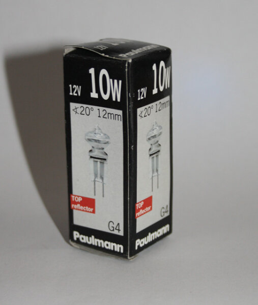 Paulmann 831.36 Halogen Stiftsockellampe Axial 10W G4 12V mini Reflektor dimmbar 20°