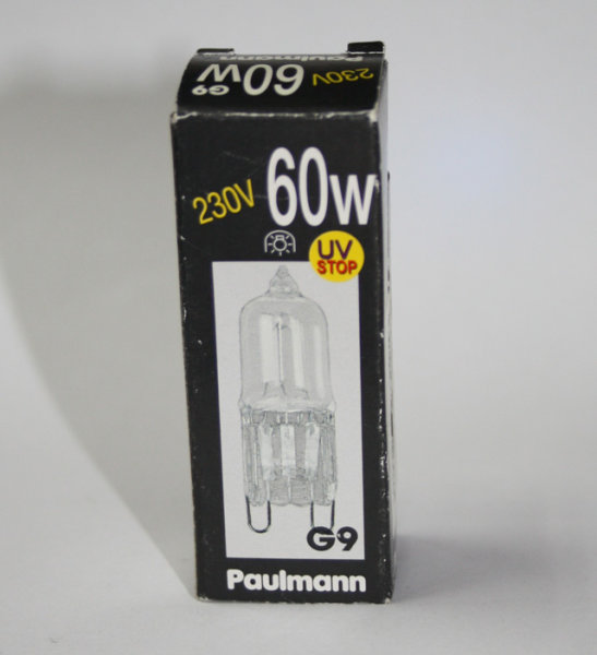 Paulmann Halogen Stiftsockellampe 60W G9 820lm 230V Klar warmweiß dimmbar