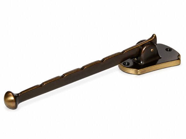 Metafranc Klapphaken Kleiderlüfter Messing brüniert 170 mm