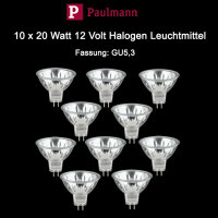 10 x Paulmann 832.44 Halogen Reflektor Birne 20W Gu5.3...