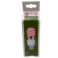 Paulmann Energieparlampe 15W Spirale  Rot Party E27...