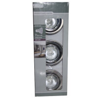 3 x 50W Einbaustrahler  schwenkbar Eisen gebürstet...