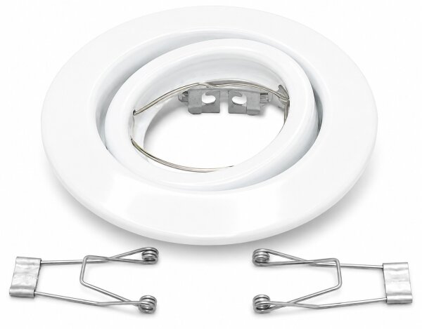 Paulmann XL Einbauring Ø110mm Weiß schwenkbar Einbauloch 75-95mm