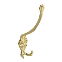 Garderobenhaken Gold Mantelhaken Kleiderhaken Doppelhaken...