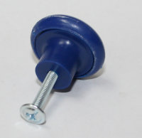 Möbelknopf farbig BLAU Kunststoff Ø 30mm...