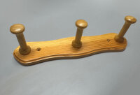 Hakenleiste Landhaus 270mm Holz Kiefer lackiert 3 Haken...