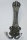 Garderobenhaken 170mm x 62mm Schwarz - Silber Mantelhaken Huthaken Kleiderhaken