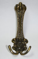 Garderobenhaken 170mm x 62mm Schwarz - Gold Mantelhaken...