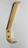 Garderobenhaken schlicht edel 140mm x 19mm MESSING massiv...