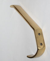 Garderobenhaken schlicht edel 140mm x 19mm MESSING massiv...