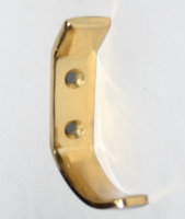 Garderobenhaken schlicht edel 68mm x 17mm MESSING massiv...