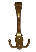 Garderobenhaken Messing massiv poliert 178x80mm...
