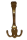 METAFRANC 04972 Garderobenhaken aus massivem Messing poliert 178 x 80 mm