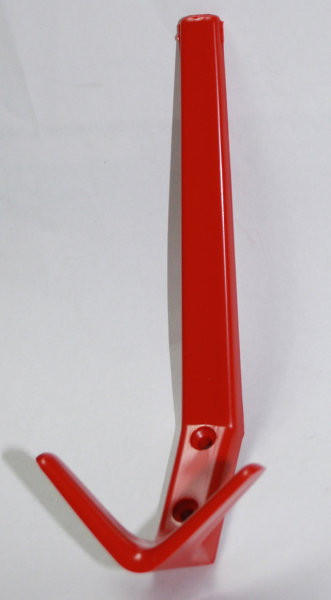 Kleiderhaken Garderobenhaken Kunststoff ROT Huthaken Mantelhaken 170mm x 65mm