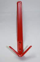 Kleiderhaken Garderobenhaken Kunststoff ROT Huthaken Mantelhaken 170mm x 65mm