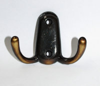 Garderobenhaken Wandhaken Kleiderhaken Messing antik...