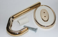 Garderobenhaken Gold - Weiß Kunststoff 170mm x 70mm...
