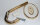 Garderobenhaken Gold - Weiß Kunststoff 170mm x 70mm galvanisiert Huthaken