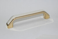 Möbelgriff 118mm Gold Weiß  galvanisiert...