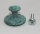 Reinmessing Möbelknopf Messing Ø 28mm Möbelknauf Schubladenknopf blau grün