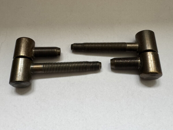 2 x Stahlzargenbänder Türband Ø 16mm Einbohrband Fenterband Scharnier