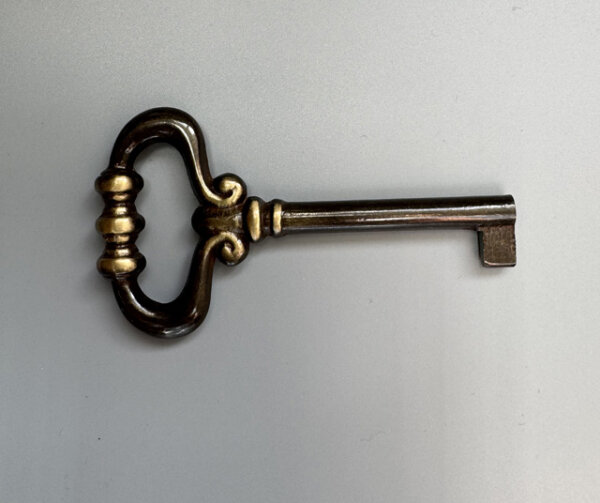 Ersatz Möbelschlüssel 80mm Schlüssel REIN MESSING Brüniert Schrank Schublade