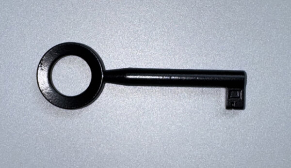 Möbelschlüssel Schlüssel SCHWARZ 70mm Schrankschlüssel Schubladenschlüssel