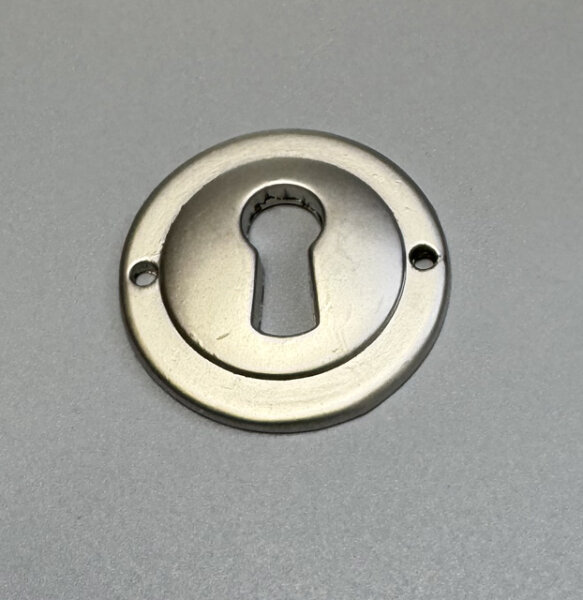 Schlüsselschild Schlossblende  Ø 35mm x 4mm Nickel matt
