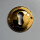 Schlüsselschild Schlossblende  Ø 35mm x 4mm vermessingt poliert