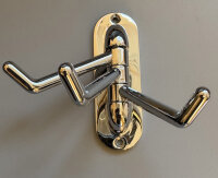 Maritime Kleiderhaken schwenkbar Chrom 3 Haken...