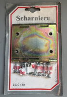 2 Stück Scharnier Breit Verzinkt gerollt 80mm  x 120mm