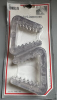 Fensterklammern 90mm transparent 2 Stück Fensterkeil