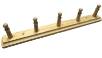 Hakenleiste Landhaus 350mm Holz Kiefer natur  5 Haken...